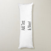 文字の追加カスタマイズ自分のパーソナライズされた ボディピロー (裏面 (縦))