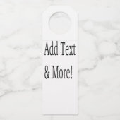 文字の追加カスタマイズ自分のパーソナライズされた ボトルネックタグ (正面)