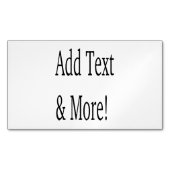 文字の追加カスタマイズ自分のパーソナライズされた マグネット名刺 (正面)