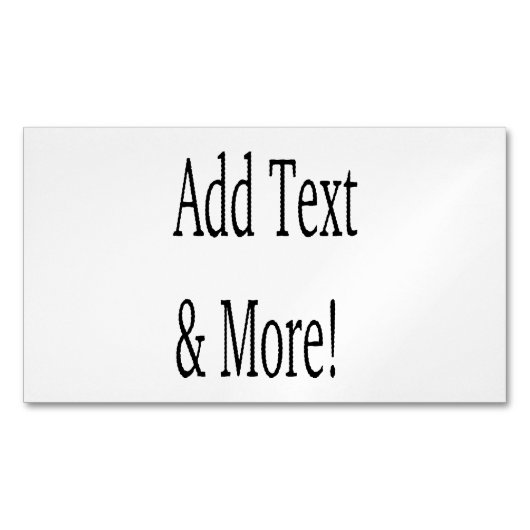 文字の追加カスタマイズ自分のパーソナライズされた マグネット名刺 (正面)