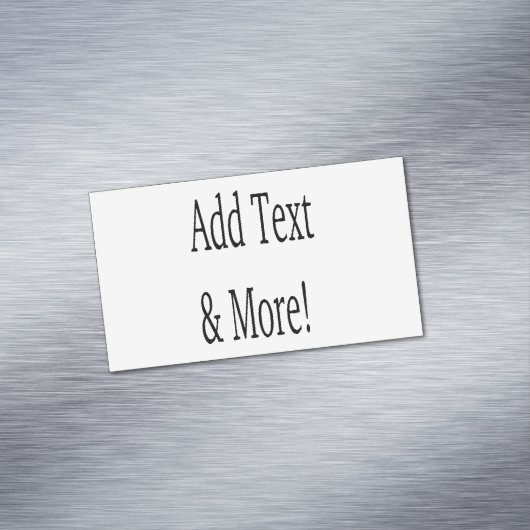 文字の追加カスタマイズ自分のパーソナライズされた マグネット名刺 (インサイチュ)