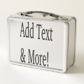 文字の追加カスタマイズ自分のパーソナライズされた メタルランチボックス (裏面)