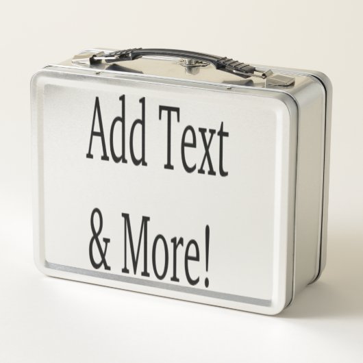 文字の追加カスタマイズ自分のパーソナライズされた メタルランチボックス (裏面)