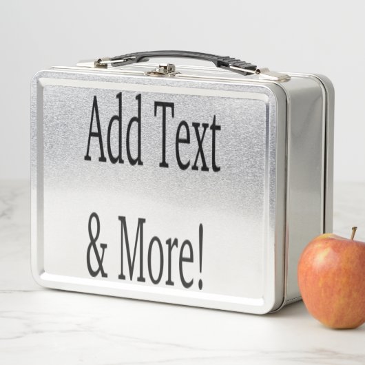 文字の追加カスタマイズ自分のパーソナライズされた メタルランチボックス (インサイチュ)