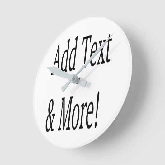 文字の追加カスタマイズ自分のパーソナライズされた ラウンド壁時計 (傾斜)