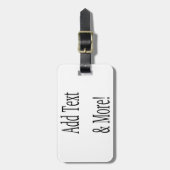 文字の追加カスタマイズ自分のパーソナライズされた ラゲッジタグ (正面縦)