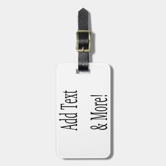 文字の追加カスタマイズ自分のパーソナライズされた ラゲッジタグ (正面縦)