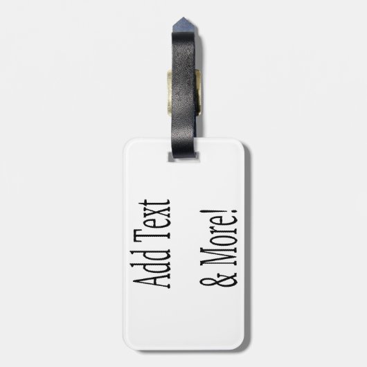 文字の追加カスタマイズ自分のパーソナライズされた ラゲッジタグ (裏面縦)