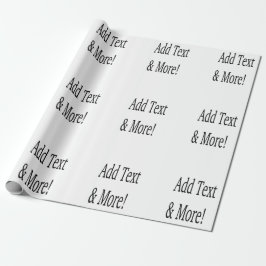 文字の追加カスタマイズ自分のパーソナライズされた ラッピングペーパー