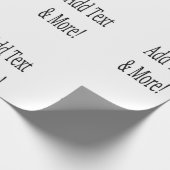 文字の追加カスタマイズ自分のパーソナライズされた ラッピングペーパー (角)