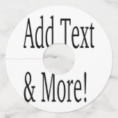 文字の追加カスタマイズ自分のパーソナライズされた ワイングラスタグ (正面)