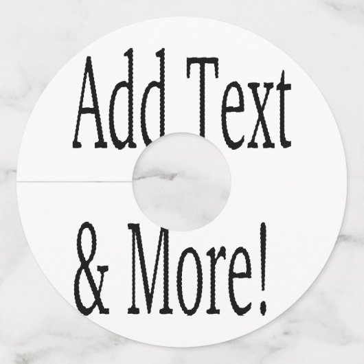 文字の追加カスタマイズ自分のパーソナライズされた ワイングラスタグ (裏面)