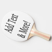 文字の追加カスタマイズ自分のパーソナライズされた 卓球ラケット (横)