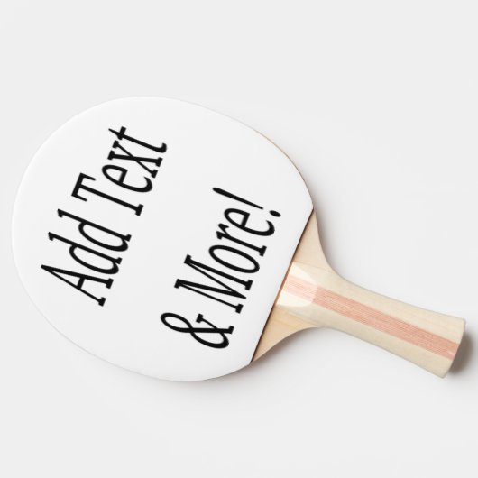 文字の追加カスタマイズ自分のパーソナライズされた 卓球ラケット (横)
