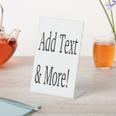 文字の追加カスタマイズ自分のパーソナライズされた 台座サイン (インサイチュ)