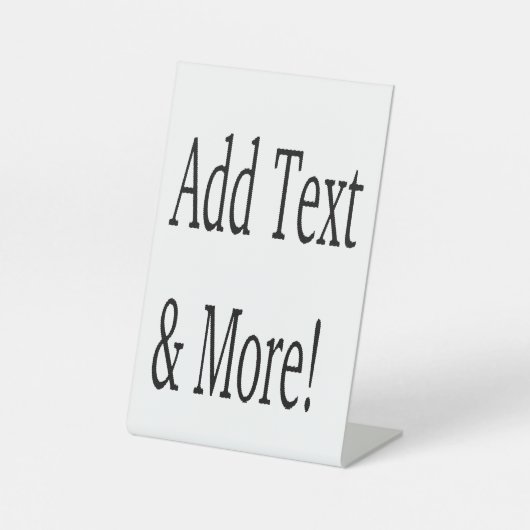 文字の追加カスタマイズ自分のパーソナライズされた 台座サイン (正面)