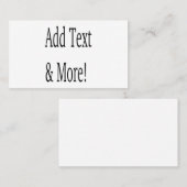 文字の追加カスタマイズ自分のパーソナライズされた 名刺 (正面/裏面)