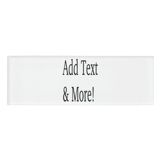 文字の追加カスタマイズ自分のパーソナライズされた 名札 (正面)