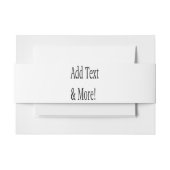 文字の追加カスタマイズ自分のパーソナライズされた 招待状ベリーバンド (正面例)