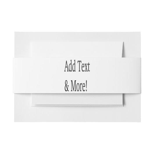 文字の追加カスタマイズ自分のパーソナライズされた 招待状ベリーバンド (正面例)