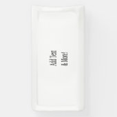 文字の追加カスタマイズ自分のパーソナライズされた 横断幕 (縦)