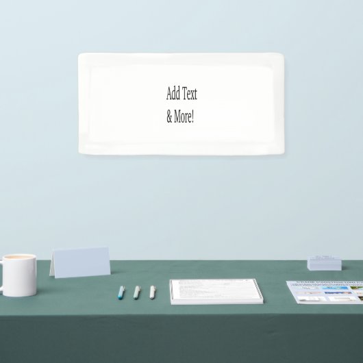 文字の追加カスタマイズ自分のパーソナライズされた 横断幕 (トレードショー)