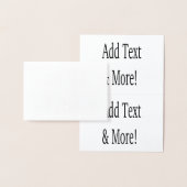 文字の追加カスタマイズ自分のパーソナライズされた 箔カード (ディスプレー)