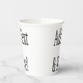 文字の追加カスタマイズ自分のパーソナライズされた 紙コップ (左)