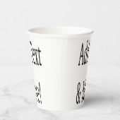 文字の追加カスタマイズ自分のパーソナライズされた 紙コップ (右)