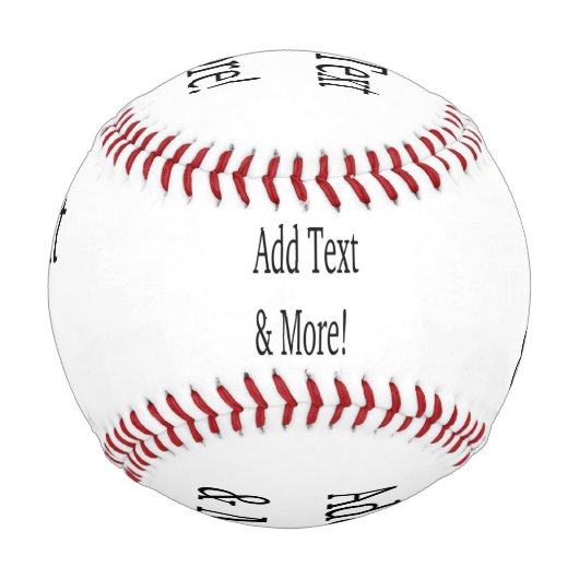 文字の追加カスタマイズ自分のパーソナライズされた 野球ボール (正面)