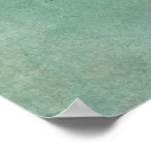 文字の追加カスタムターコイズの詳細グランジ ポスター (角)