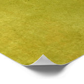 文字の追加カスタムマスタードイエローグランジ ポスター (角)