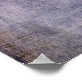 文字の追加カスタムヴィンテージダークパープルグランジ ポスター (角)