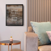 文字の追加カスタムヴィンテージ地球トーングランジ ポスター