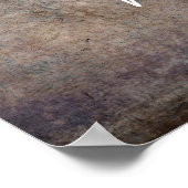 文字の追加カスタムヴィンテージ地球トーングランジ ポスター (角)