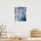 文字の追加カスタムヴィンテージ宝石トーングランジ ポスター (キッチン)