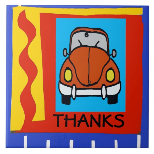 文字の追加感謝してい、文字の編集、名前の追加 タイル (正面)