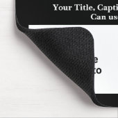 文字の追加、電車の写真はこちら4つの四角形の写真 マウスパッド (コーナー)