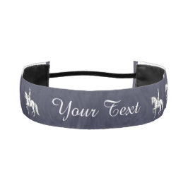 文字の馬場馬術の馬のPiaffeのカスタムなシルエット アスレチックヘッドバンド