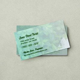 文字のQRコードを使用しパーソナライズされたた緑のミュート 名刺