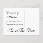 文字はっきりした赤と白日付S532を保存 案内ポストカード (裏面)