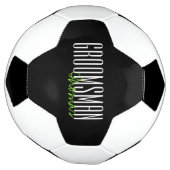 文字はっきりした"Groomsman"カスタムウェディングパーティー サッカーボール (回転)