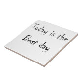 文字は最高の日黒モノクロム色 タイル (側面)