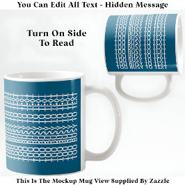 文字へ忙しの隠しメッセージ136WT引用文 コーヒーマグカップ