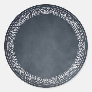 文字またはモノグラムChalkboardのステッカスタムカーの追加 ラウンドシール