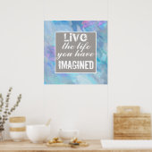 文字やる気を起こさせる引用文のポスターが生きる ポスター (キッチン)