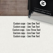 文字をお気に入りの追加する – Five Lines Sans Serif セルフインキングスタンプ