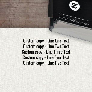 文字をお気に入りの追加する – Five Lines Sans Serif セルフインキングスタンプ