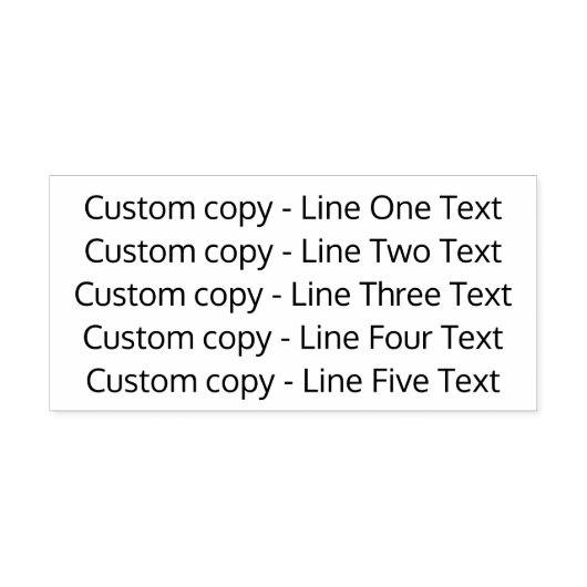 文字をお気に入りの追加する – Five Lines Sans Serif セルフインキングスタンプ (デザイン)