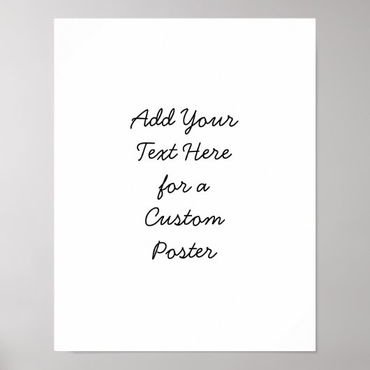 文字をカスタム追加ミニマルする ポスター (正面)